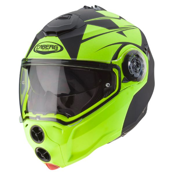 Klapp Caberg Droid Patriot Matt Black Yellow