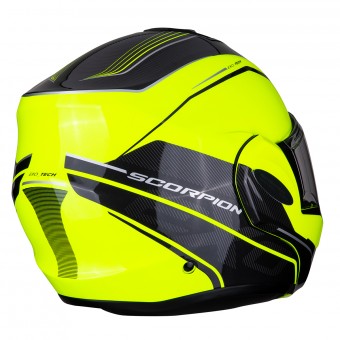 Scorpion Exo Tech Time-Off Neon Yellow Silver + Kit Bluetooth Sena SMH5