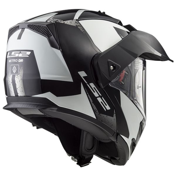 LS2 Metro Evo P/J Sub Black Glow White FF324
