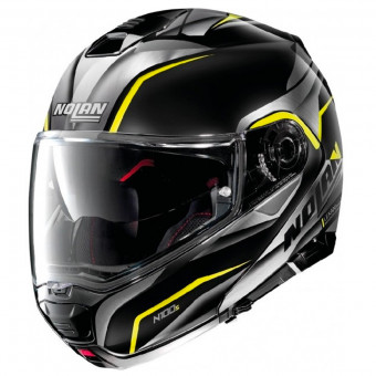 Casque Klapp Nolan N100 5 Balteus N-Com Black Yellow 43 Casque Klapp Nolan N100 5 Balteus N-Com Black Yellow 43