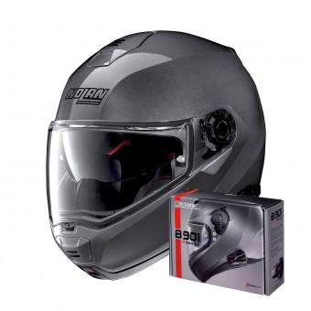 Schnaeppchen Nolan N100 5 Classic N-Com Lava Grey 4