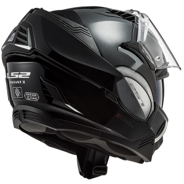 LS2 Valiant II Black FF900 + Kit Bluetooth 5S Solo