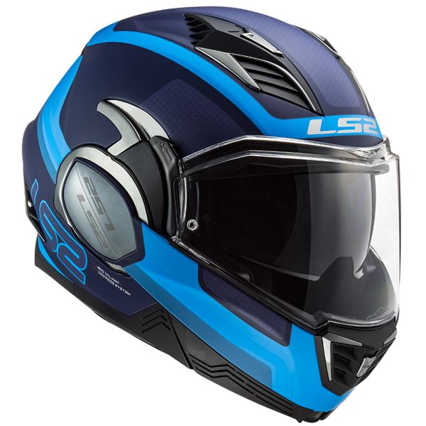 LS2 Valiant II Orbit Matt Blue FF900 + Kit Bluetooth SMH5 Solo