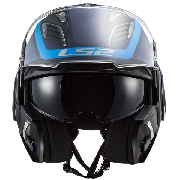 LS2 Valiant II Orbit Matt Blue FF900 + Kit Bluetooth SMH5 Solo