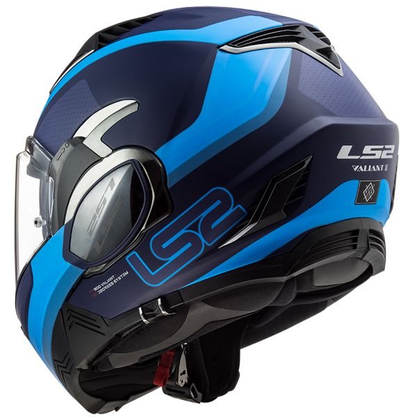 LS2 Valiant II Orbit Matt Blue FF900 + Kit Bluetooth SMH5 Solo