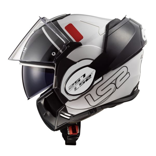 LS2 Valiant Prox White Red FF399 + Linkin Ride Pal III
