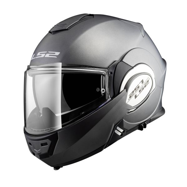 LS2 Valiant Solid Matt Titanium FF399 + Kit Bluetooth SMH5 Solo