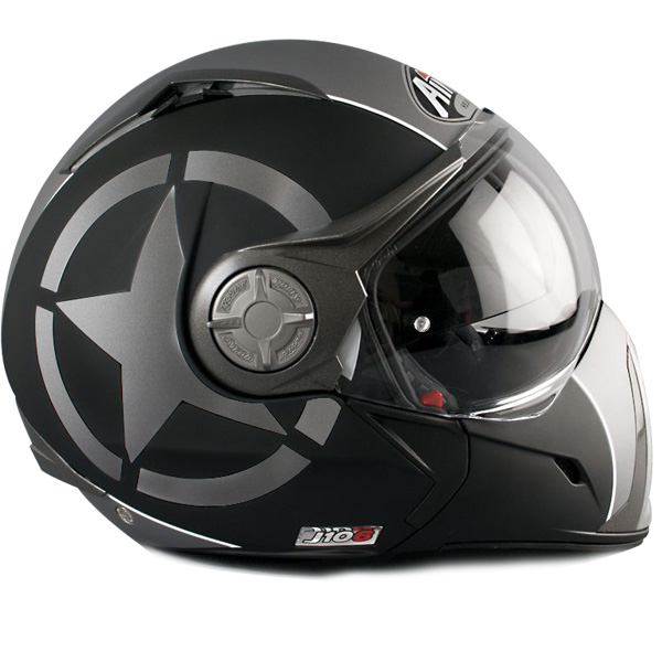 Klapp Airoh J106 Shot Schwarz Matt