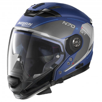 System Nolan N70 2 GT Lakota N-Com Flat Imperator Blue 40