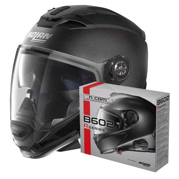 System Nolan N70 2 GT Special N-Com Black Graphite 9 + Kit Bluetooth B602R