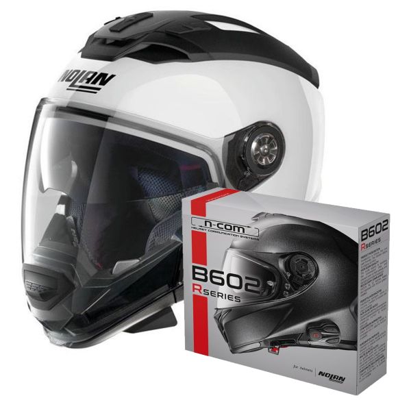 System Nolan N70 2 GT Special N-Com Pure White 15 + Kit Bluetooth B602R System Nolan N70 2 GT Special N-Com Pure White 15 + Kit Bluetooth B602R