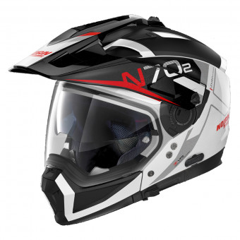 System Nolan N70 2 X Bungee N-Com Flat White Red 39
