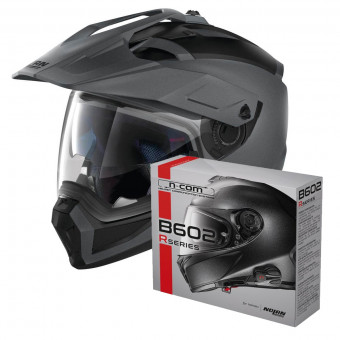 System Nolan N70 2 X Classic N-Com Flat Vulcan Grey 2 + Kit Bluetooth B602R