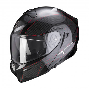 Scorpion Exo 930 Cielo Pearl Black Red + Kit Bluetooth 5S