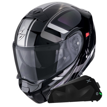 System Scorpion Exo 930 Evo Ardens Black Chameleon + Bluetooth-Kit Exo-Com Link-1C