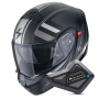 Casque System Scorpion Exo 930 Evo Ardens Matt Black Silver + Kit Bluetooth BT Mini