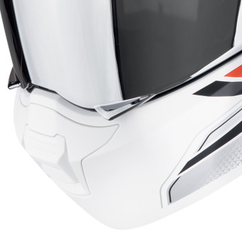 Scorpion Exo 930 Evo Ardens Matt White Black Red + Bluetooth-Kit Exo-Com Link-1C