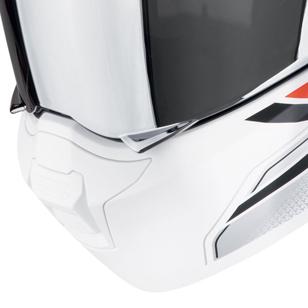 Scorpion Exo 930 Evo Ardens Matt White Black Red + Kit Bluetooth Lokui K30