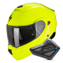 Casque System Scorpion Exo 930 Evo Solid Neon Yellow + Kit Bluetooth BT Mini
