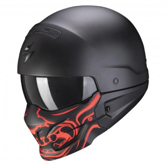 System Scorpion EXO COMBAT Samurai Matt Black Red