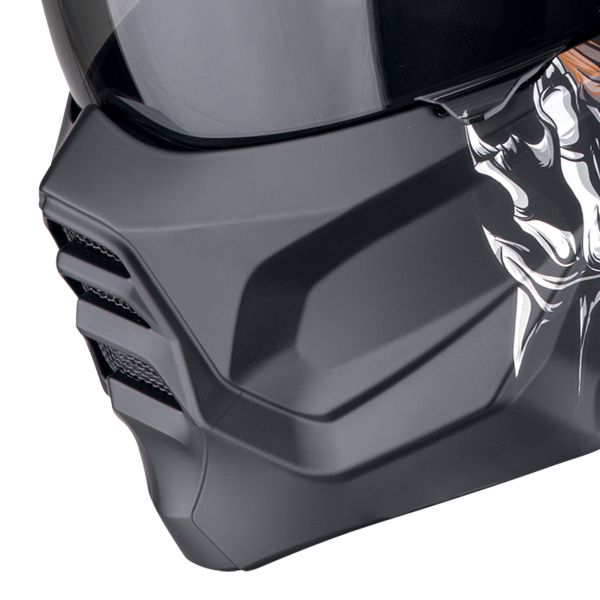 Scorpion Exo Combat II Genesis Matt Black White Gold