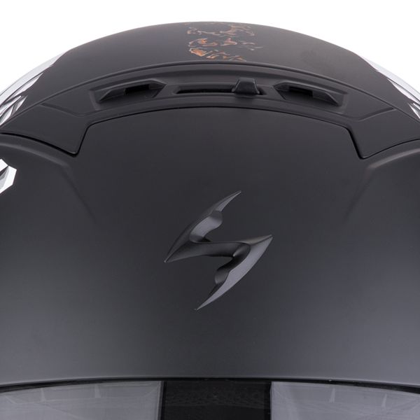 Scorpion Exo Combat II Genesis Matt Black White Gold