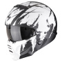 Casque System Scorpion Exo Combat II Marauder Matt Black White