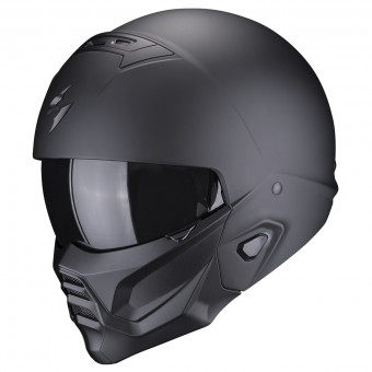 Casque System Scorpion Exo Combat II Solid Matt Black Casque System Scorpion Exo Combat II Solid Matt Black