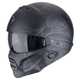 System Scorpion Exo Combat II Spiderweb Matt Black Silver
