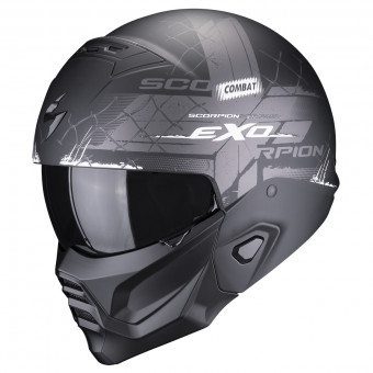 Casque System Scorpion Exo Combat II Xenon Matt Black White Casque System Scorpion Exo Combat II Xenon Matt Black White