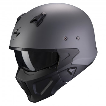 Casque System Scorpion Covert-X Cement Gray Black Casque System Scorpion Covert-X Cement Gray Black