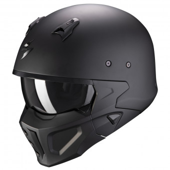 Casque System Scorpion Covert-X Matt Black Casque System Scorpion Covert-X Matt Black