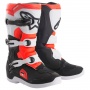 Cross Stiefel Alpinestars Tech 3S Youth Black White Red Fluo