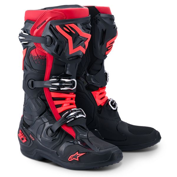 Cross Stiefel Alpinestars Tech 10 Black Red