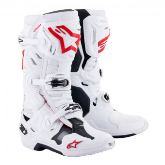 Cross Stiefel Alpinestars Tech 10 Supervented White Bright Red
