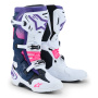 Cross Stiefel Alpinestars Tech 10 White Violet Navy Blue Pink Fluo