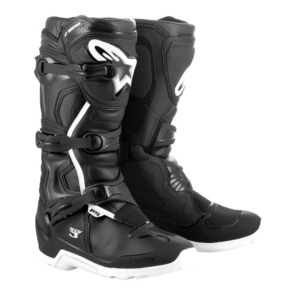 Cross Stiefel Alpinestars Tech 3 Enduro Waterproof Black White