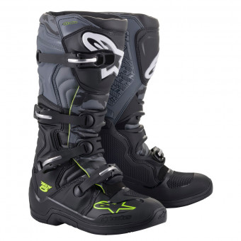 Cross Stiefel Alpinestars Tech 5 Black Cool Grey Yelow Fluo Cross Stiefel Alpinestars Tech 5 Black Cool Grey Yelow Fluo