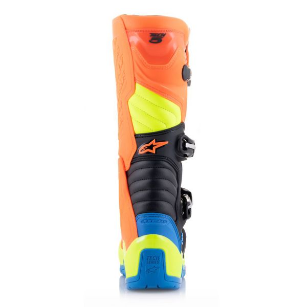 Alpinestars Tech 5 Orange Fluo Enamel Blue Yellow Fluo