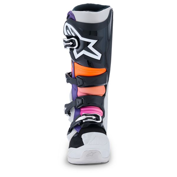 Alpinestars Tech 7 Black Lght Gry Orng FL Magenta