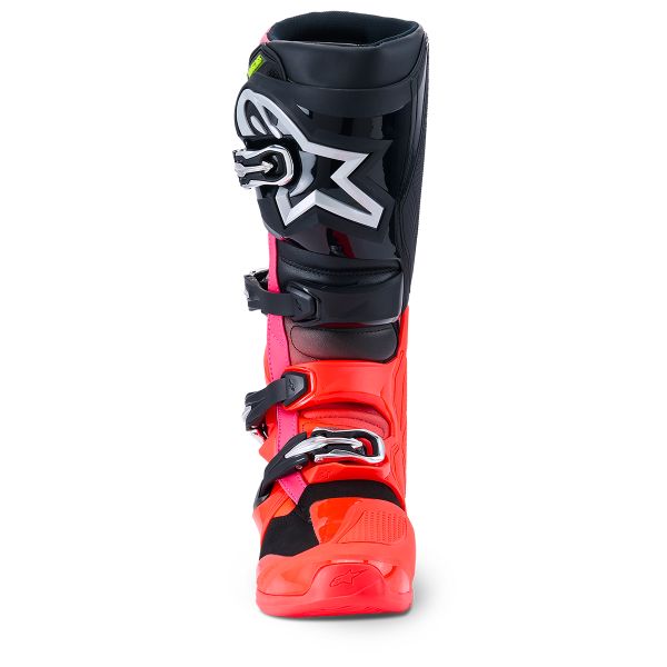 Alpinestars Tech 7 Black Red Fluo Pink Fluo