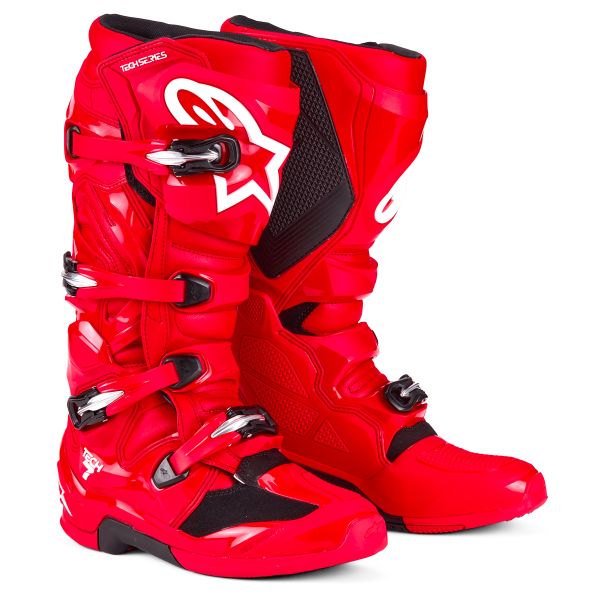 Cross Stiefel Alpinestars Tech 7 Black Red Fluo Cross Stiefel Alpinestars Tech 7 Black Red Fluo