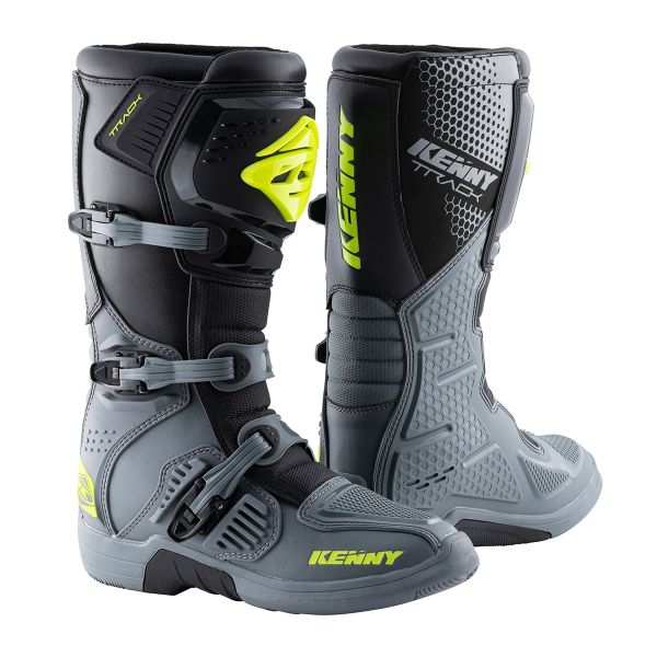 Cross Stiefel Kenny Track Grey Neon Yellow Boots Cross Stiefel Kenny Track Grey Neon Yellow Boots