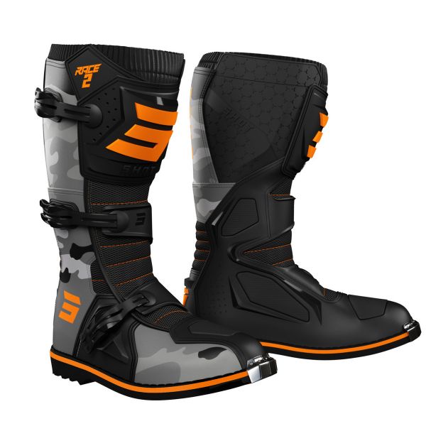 Cross Stiefel SHOT Race 2 Camo Neon Orange