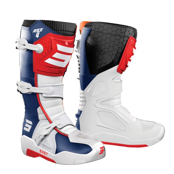 Cross Stiefel SHOT Race 4 Blue Red White