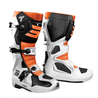 Cross Stiefel SHOT Race 6 Black White Orange Cross Stiefel SHOT Race 6 Black White Orange