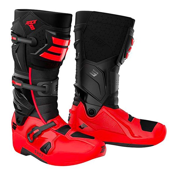 Cross Stiefel SHOT Race 8 Black Red