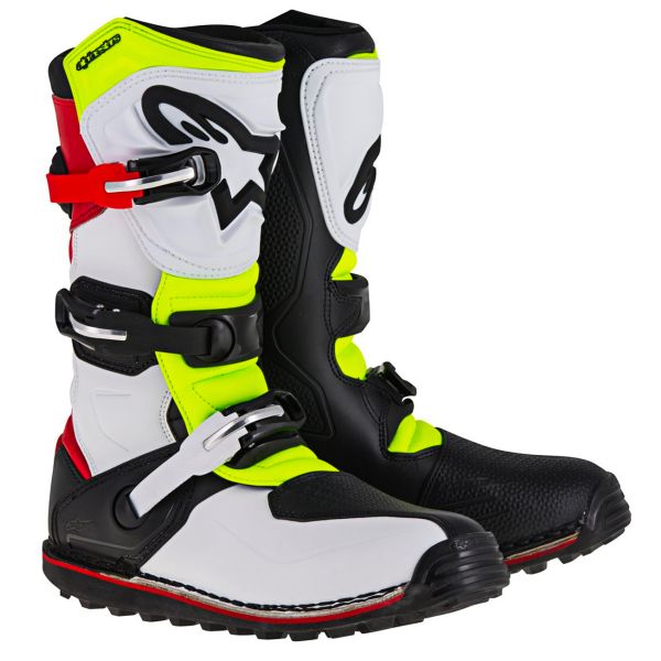 Cross Stiefel Alpinestars Tech-T Red Yellow Fluo Cross Stiefel Alpinestars Tech-T Red Yellow Fluo