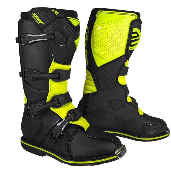 Cross Stiefel SHOT X10 2.0 Black Neon Yellow