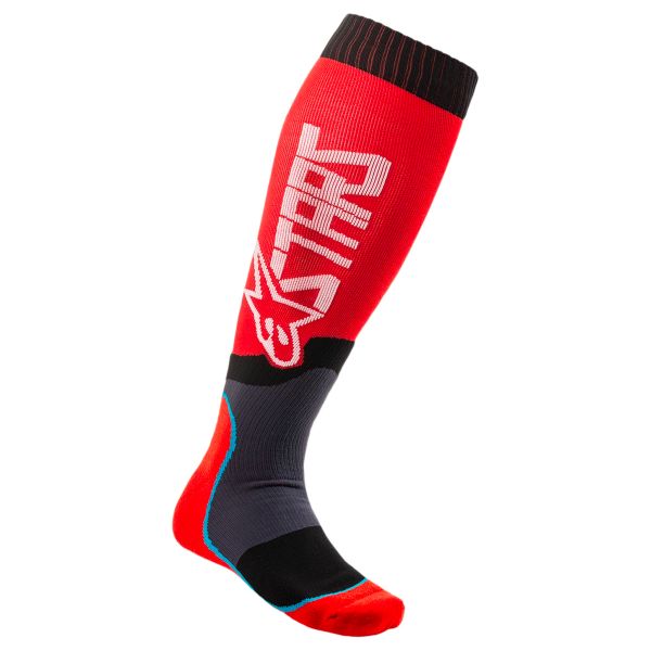 Cross Socken Alpinestars Mx Plus-2 Socks Red White